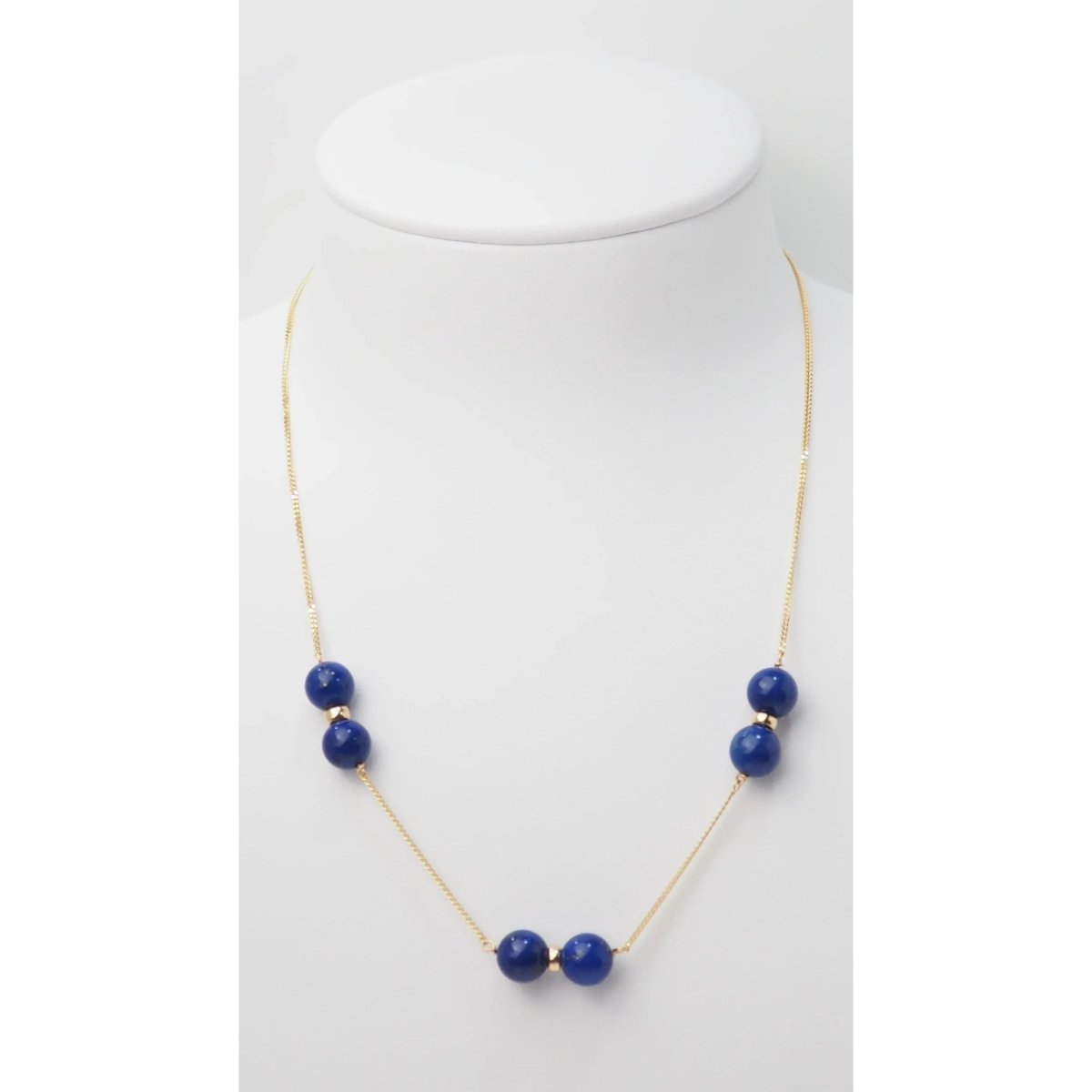 Collier en or jaune et lapis lazulli - Castafiore