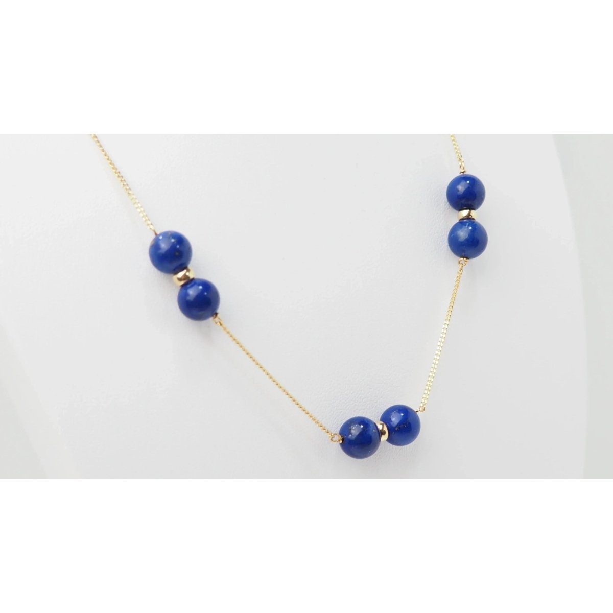 Collier en or jaune et lapis lazulli - Castafiore