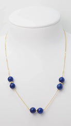 Collier En Or Jaune Et Lapis Lazulli - Castafiore