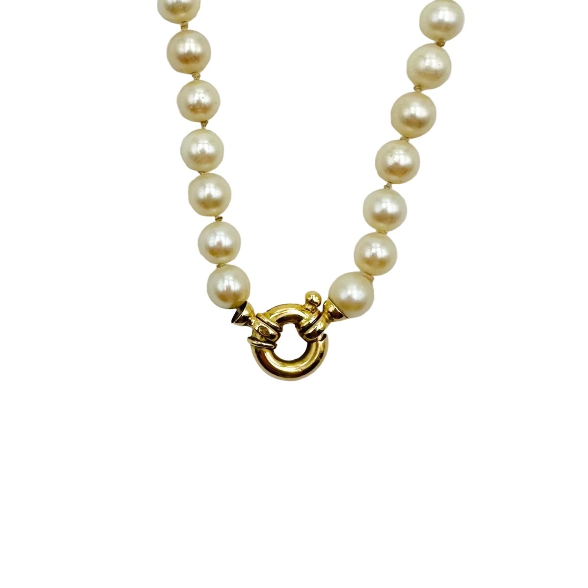 Collier en or jaune et perles de culture - Castafiore