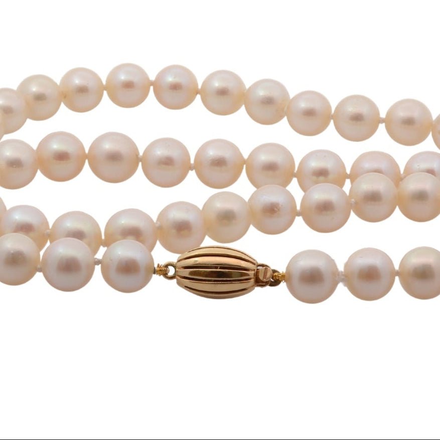 Collier en or jaune et perles de culture - Castafiore