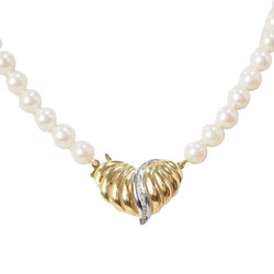 Collier en or jaune et perles de culture - Castafiore