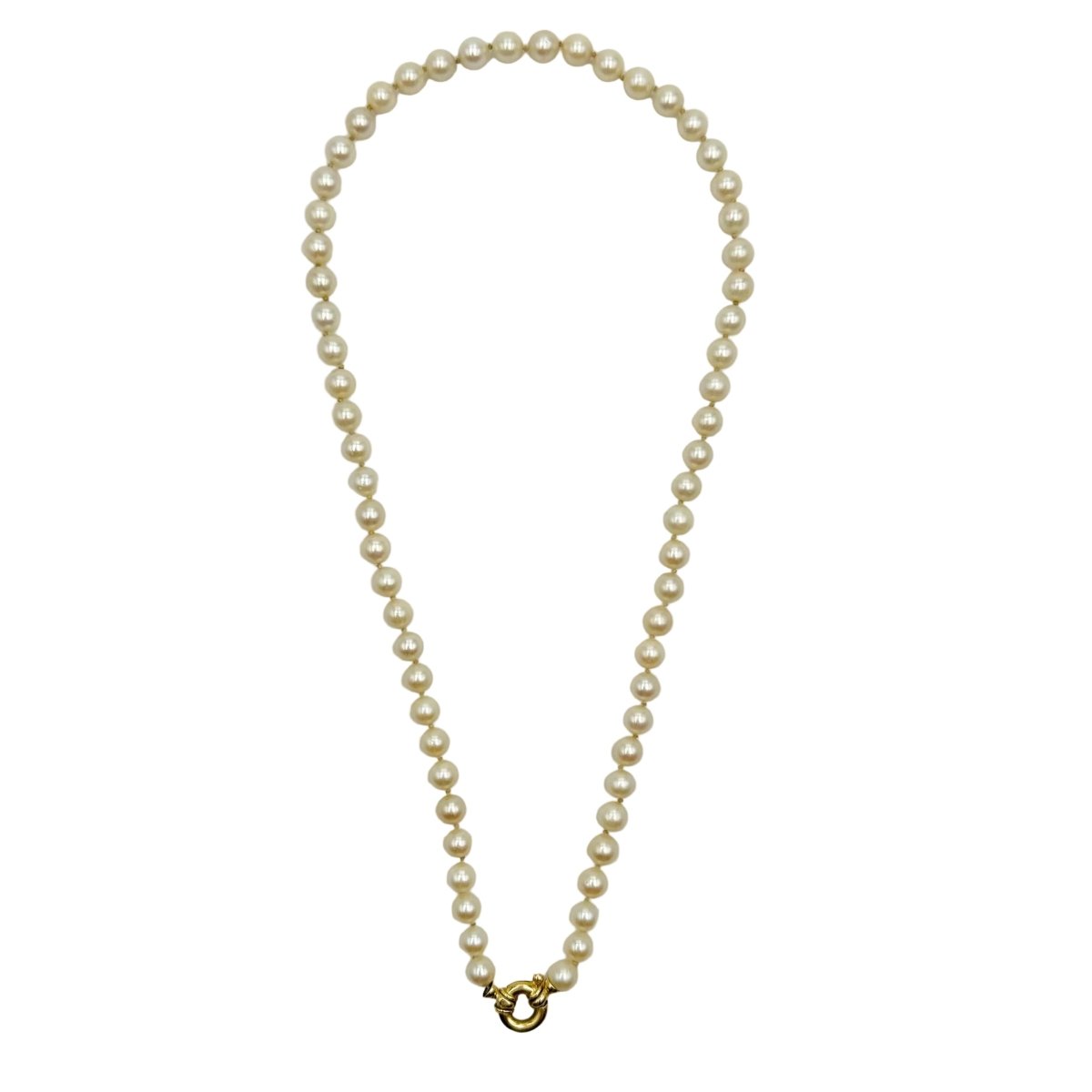 Collier en or jaune et perles de culture - Castafiore