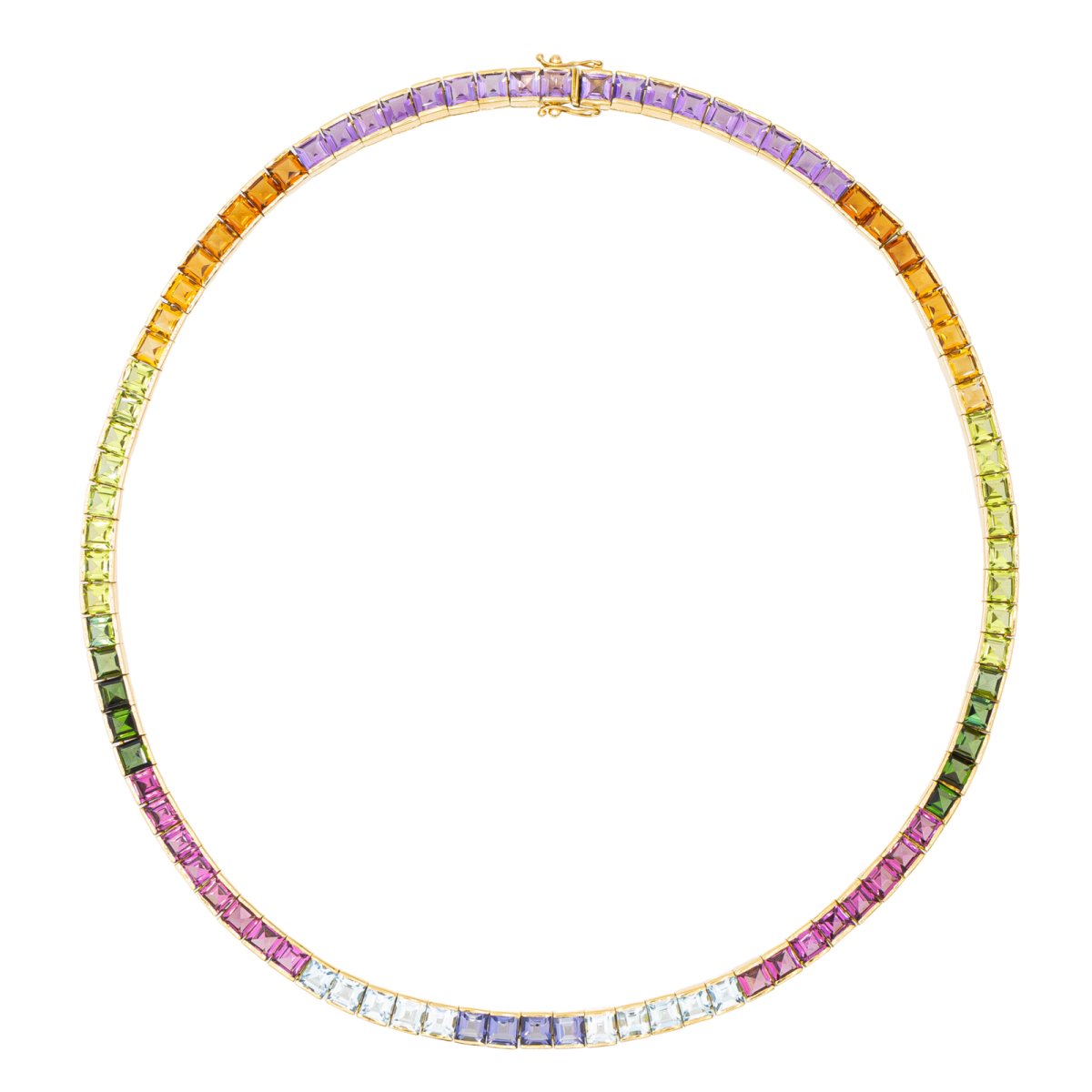 Collier en or jaune et pierres fines - Castafiore