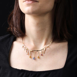 Collier en or jaune et saphirs - Castafiore