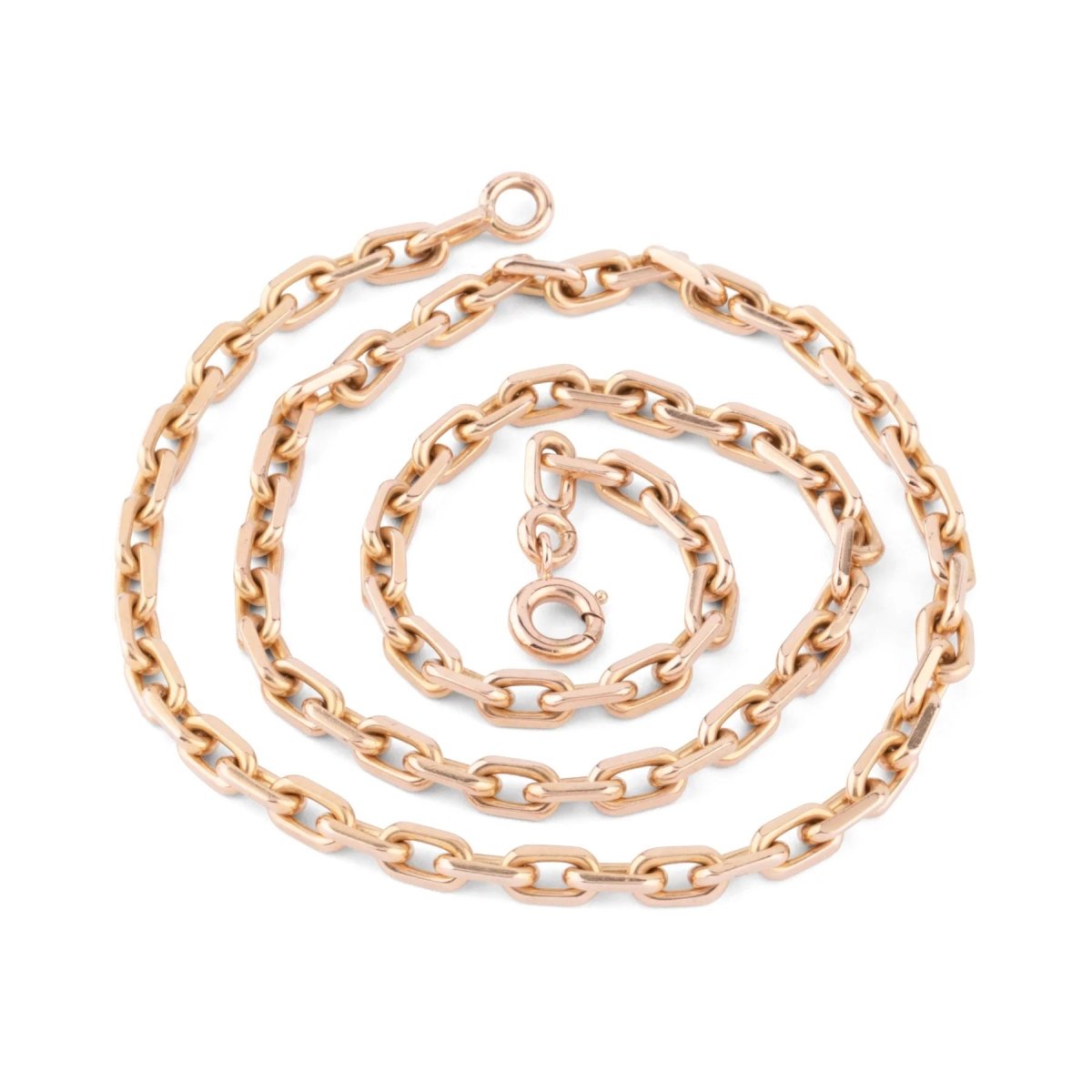 Collier en or jaune maille força limé - Castafiore