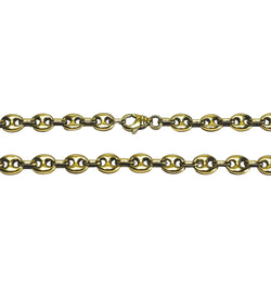 Collier en or jaune maille grain de café - Castafiore