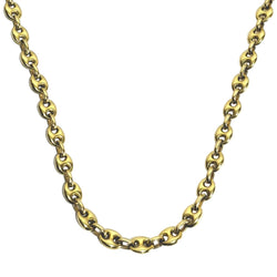 Collier en or jaune maille grain de café - Castafiore