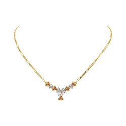Collier en or jaune, or blanc, rubis et diamants - Castafiore