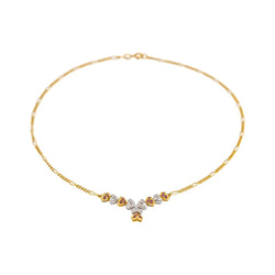 Collier en or jaune, or blanc, rubis et diamants - Castafiore