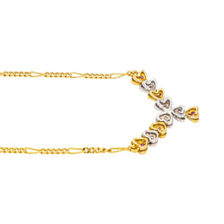 Collier en or jaune, or blanc, rubis et diamants - Castafiore
