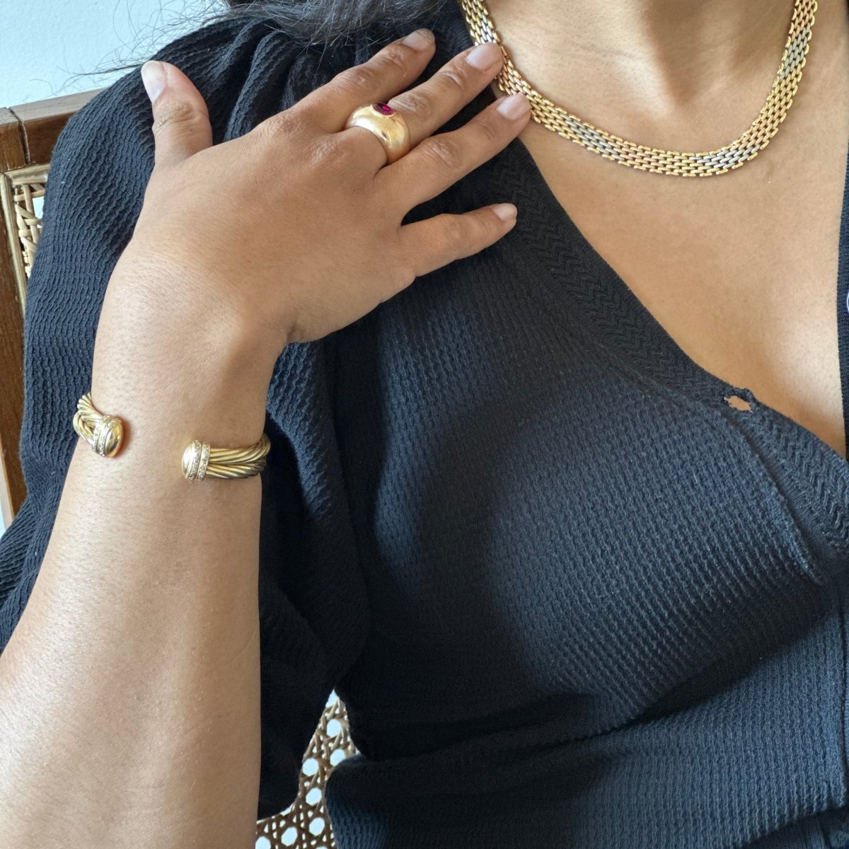 Collier en or jaune, or rose et or blanc - Castafiore