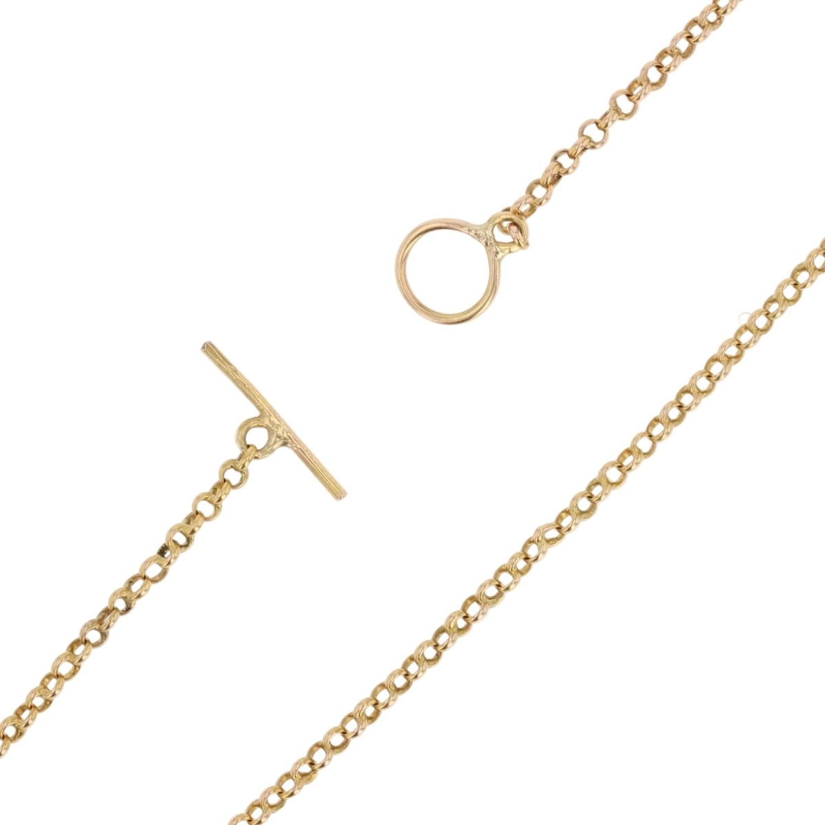 Collier en or jaune, perle et diamants - Castafiore