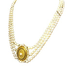 Collier en or jaune, rubis et perle - Castafiore