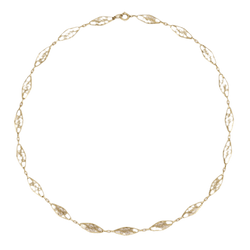 Collier en or maille filigranée - Castafiore