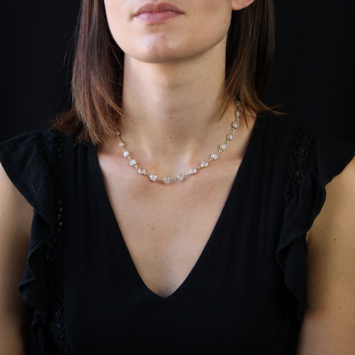 Collier en pierre de lune - Castafiore