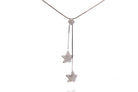 Collier étoiles diamants en or blanc 18k - Castafiore