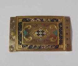 Collier Fermoir régional en or rose et émail - Castafiore