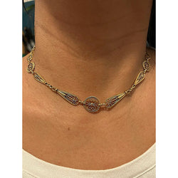 Collier filigrane ancien en or jaune - Castafiore