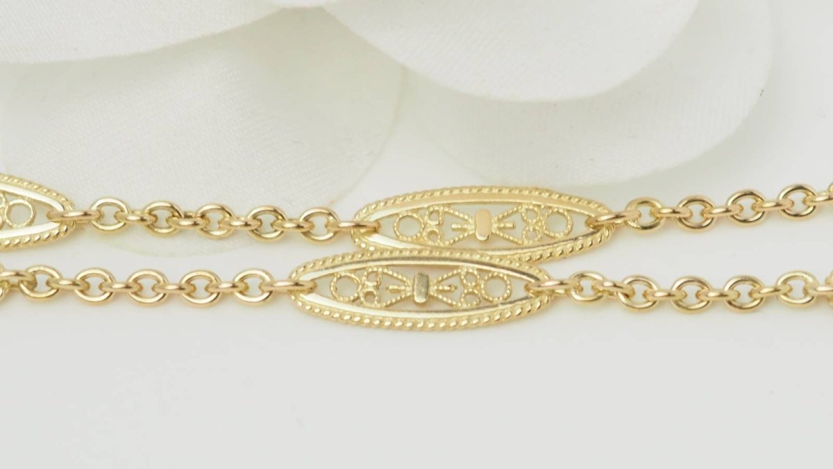 Collier filigrane en or jaune - Castafiore