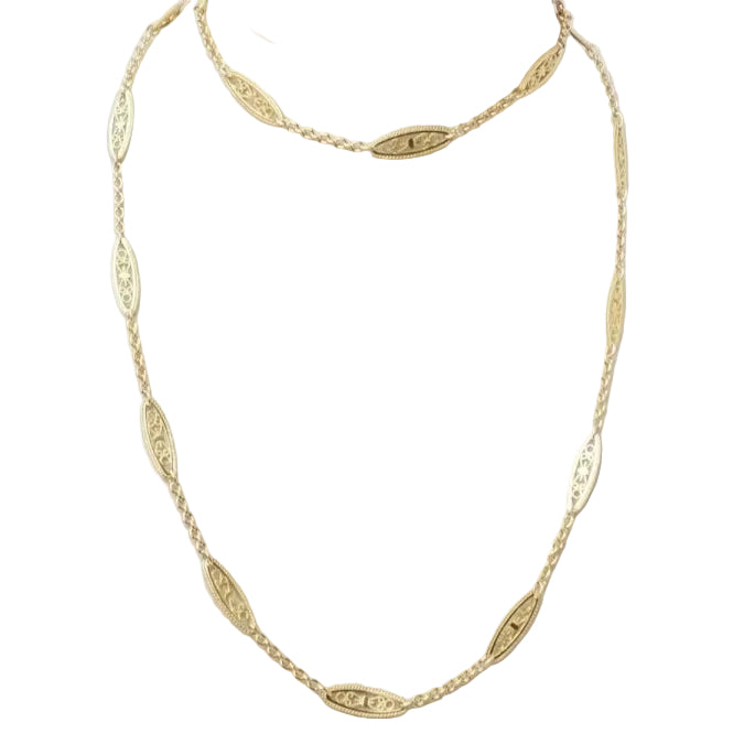 Collier filigrane en or jaune - Castafiore