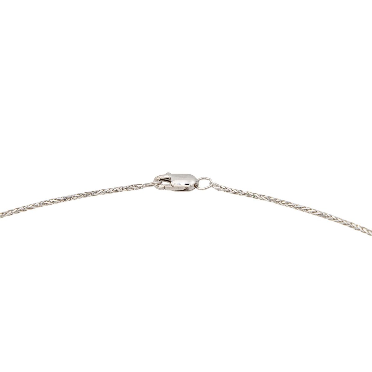 Collier Fleur Diamant en Or Blanc - Castafiore