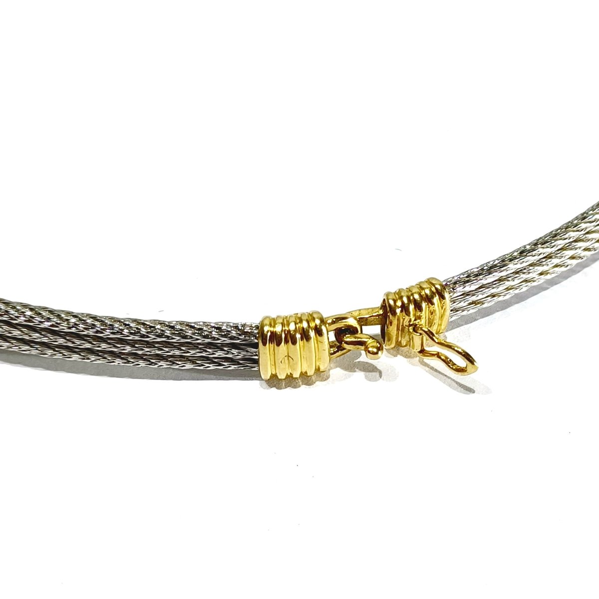 Collier FRED "Force 10" en or jaune et acier - Castafiore