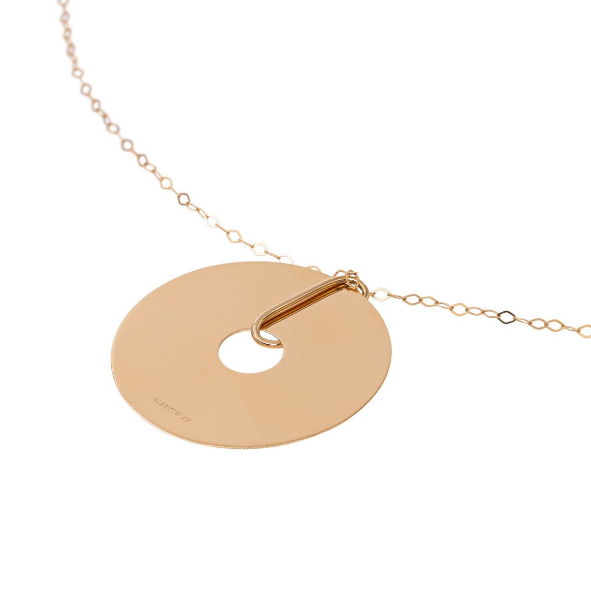 Collier GINETTE NY "Jumbo donut" en or rose - Castafiore