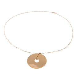 Collier GINETTE NY "Jumbo donut" en or rose - Castafiore