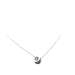 Collier GUCCI "Icon Blossom" en or blanc et émail - Castafiore