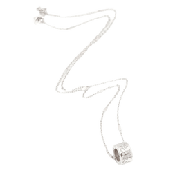 Collier GUCCI "Icon Blossom" en or blanc et émail - Castafiore