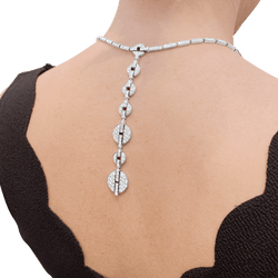 Collier Haute Joaillerie Cartier "Himalia" or blanc, diamants. - Castafiore