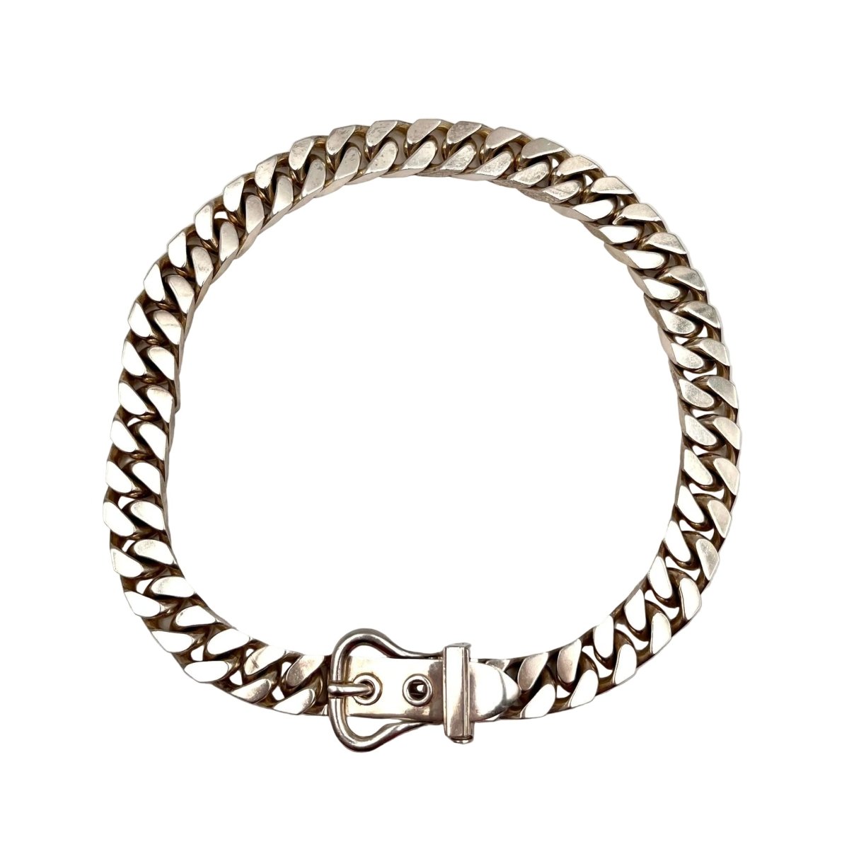 Collier HERMÈS "Ceinture" en argent - Castafiore