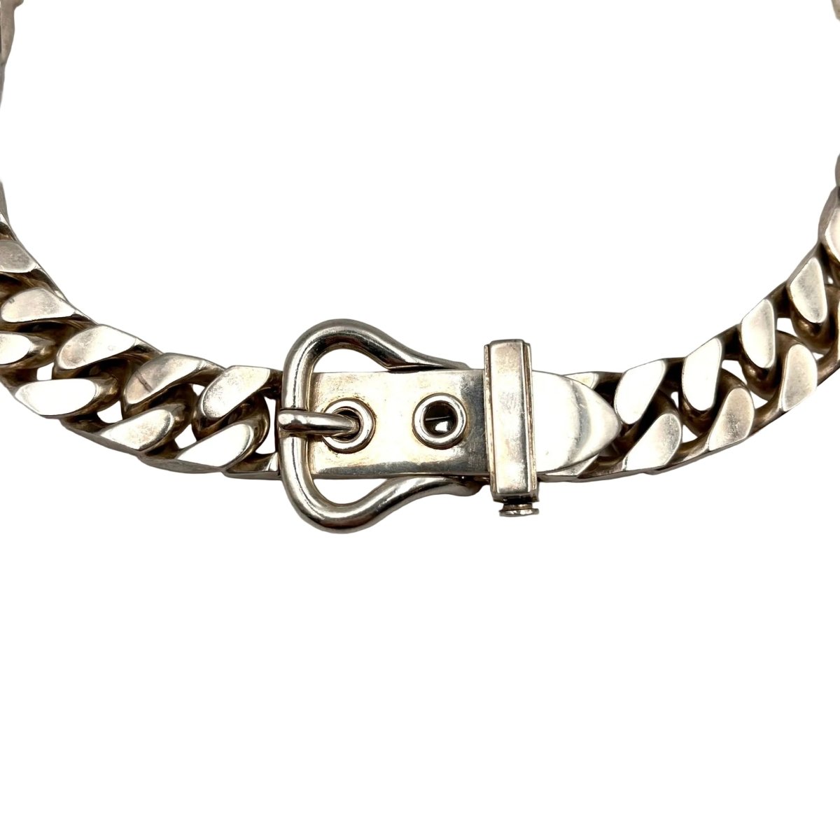 Collier HERMÈS "Ceinture" en argent - Castafiore