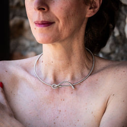 Collier HERMES en argent - Castafiore