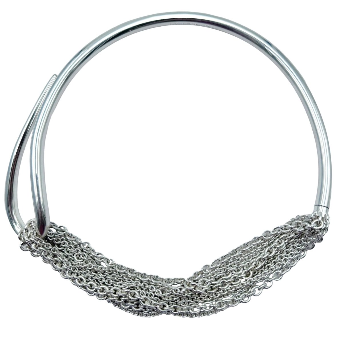 Collier HERMÈS "Licol" en argent - Castafiore