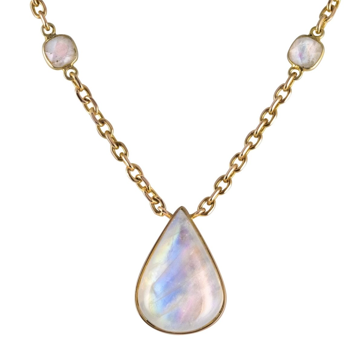 Collier labradorite et or - Castafiore