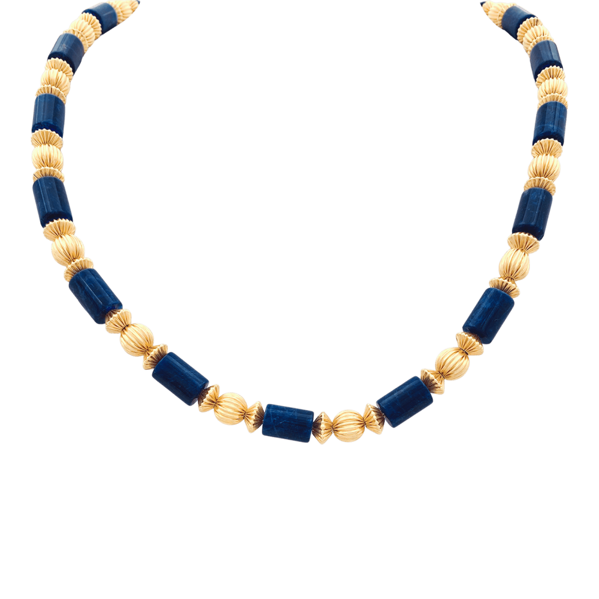 Collier LALAOUNIS en or jaune et sodalite - Castafiore