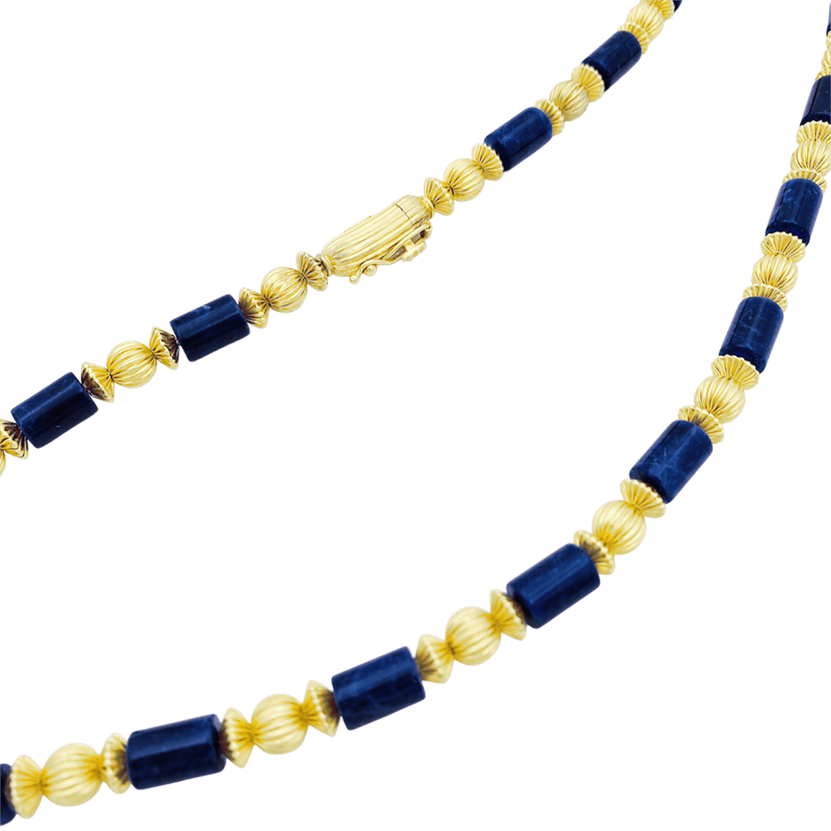 Collier LALAOUNIS en or jaune et sodalite - Castafiore