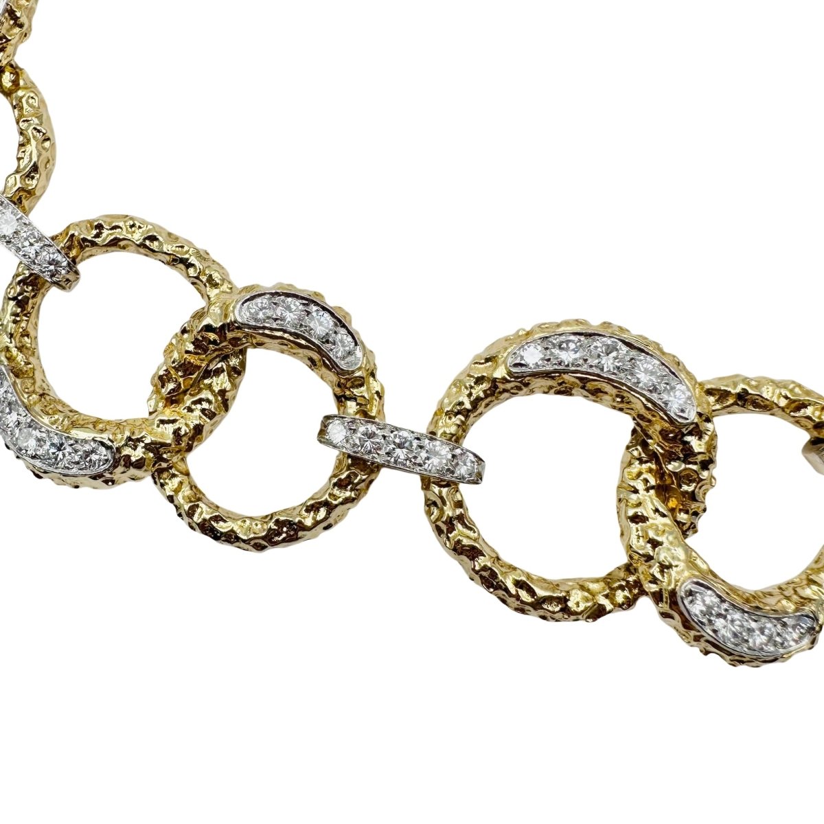 Collier M. GERARD en or jaune, platine et diamants - Castafiore