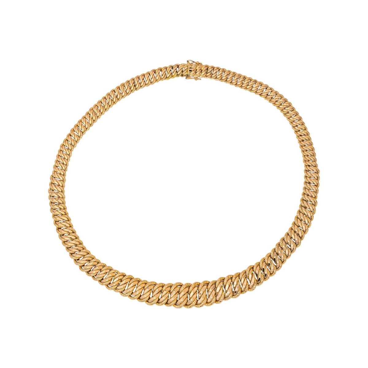 Collier Maille américaine en or rose - Castafiore