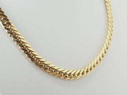 Collier maille anglaise en or jaune - Castafiore