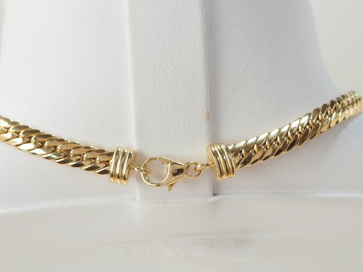 Collier maille anglaise en or jaune - Castafiore