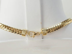 Collier maille anglaise en or jaune - Castafiore