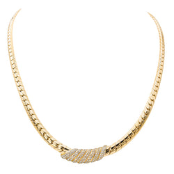 Collier Maille anglaise Or jaune Diamant - Castafiore