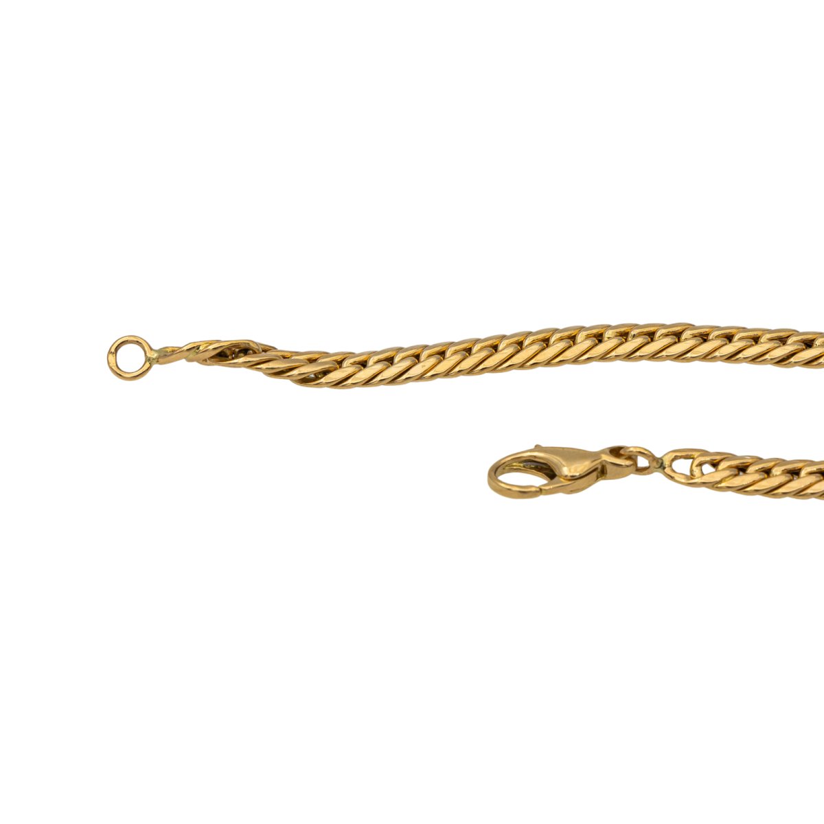 Collier Maille anglaise Or jaune Emeraude - Castafiore