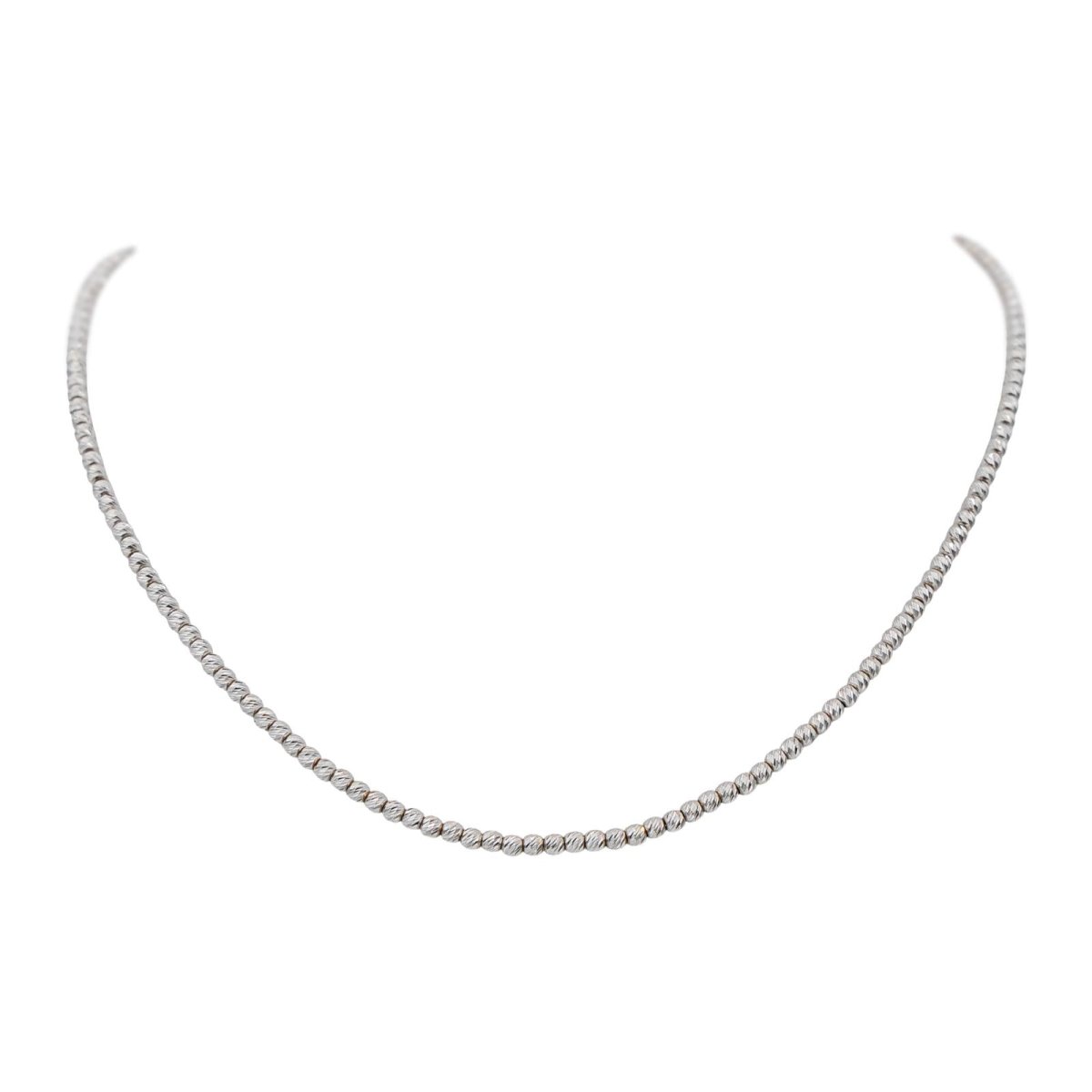 Collier Maille ARTHUS BERTRAND " en or blanc - Castafiore