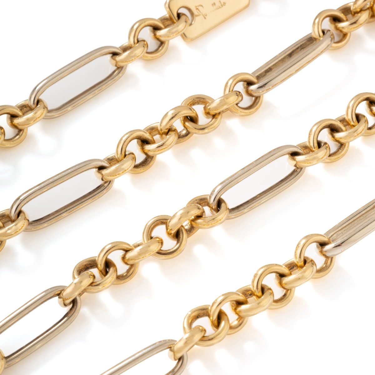 Collier Maille bicolore POMELLATO en or jaune et or blanc - Castafiore