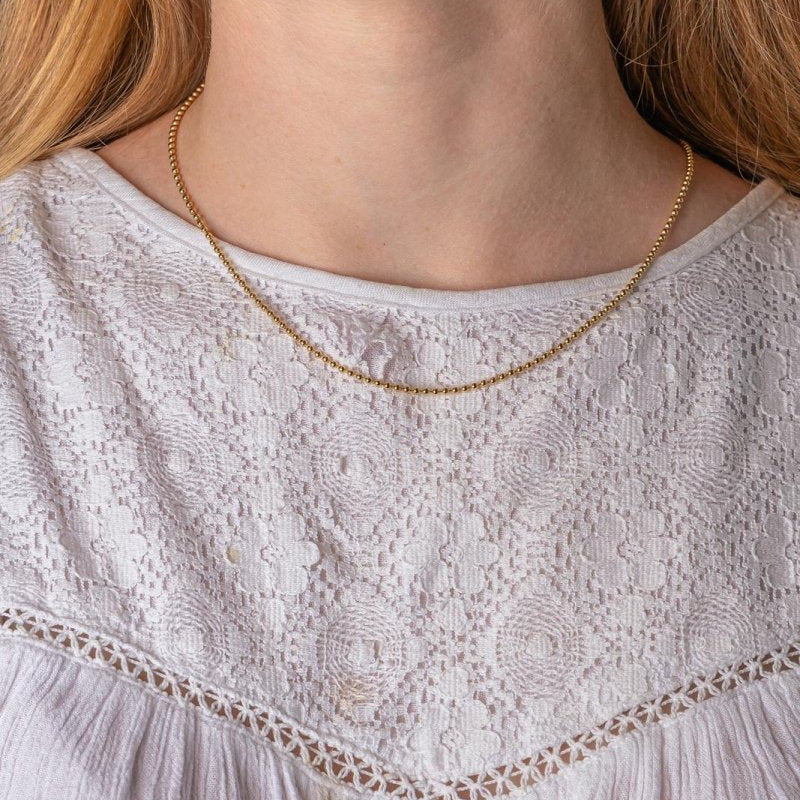 Collier Maille boule Or jaune - Castafiore
