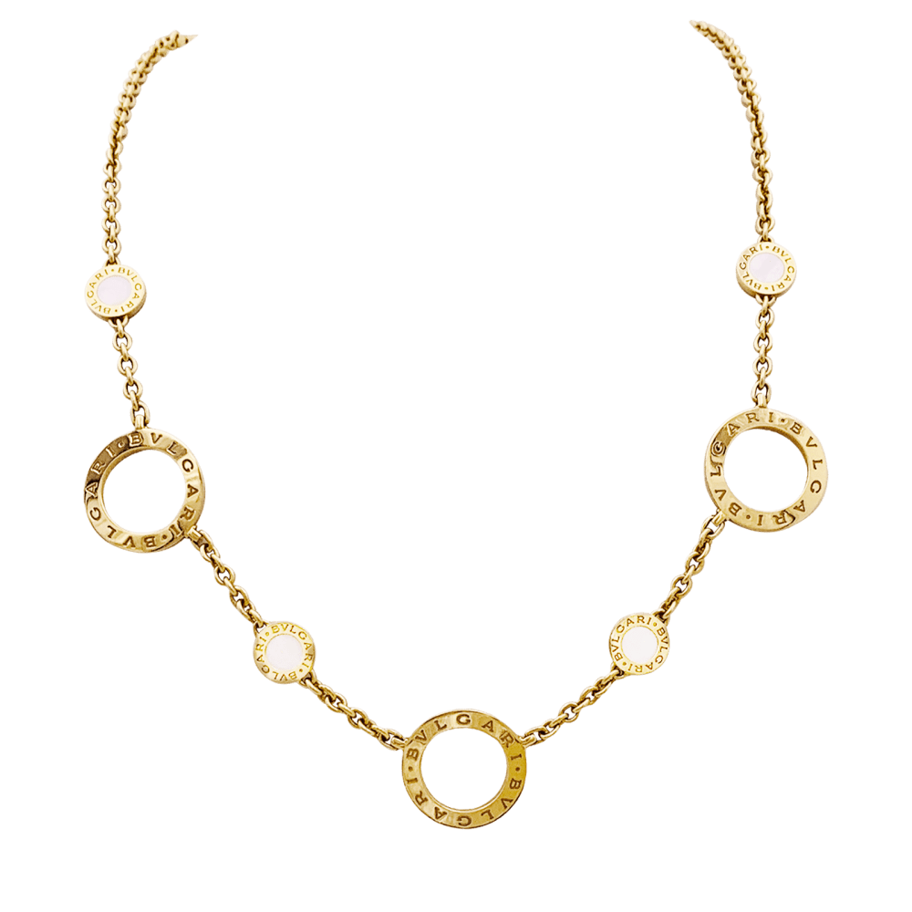 Collier Maille BULGARI "Bulgari Bulgari" en or jaune et nacre - Castafiore